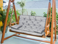 AIO FACTORY Set da giardino 120x60x50 cm Cuscini grigi impermeabili