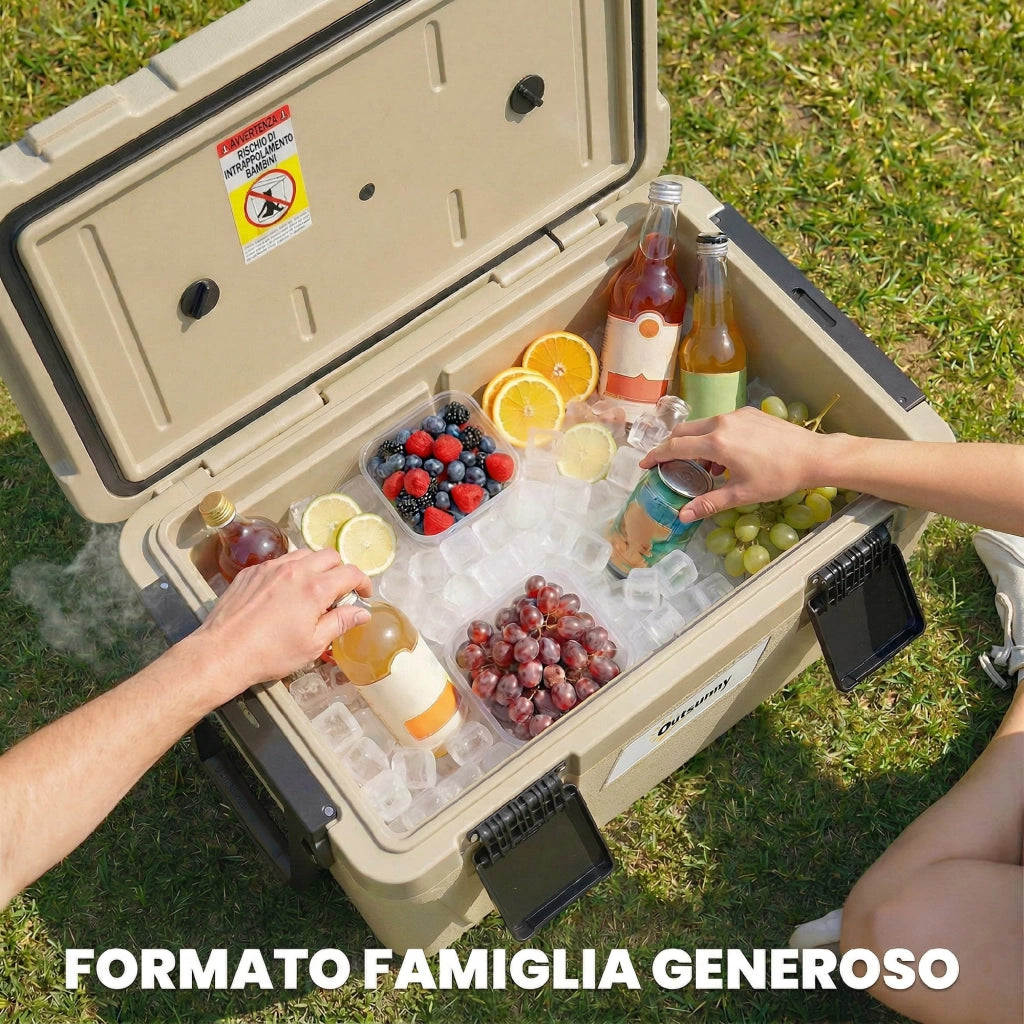 Box Frigo Portatile 42.6L Isolato con Maniglia. 66.6x38.5x40 cm. Cachi