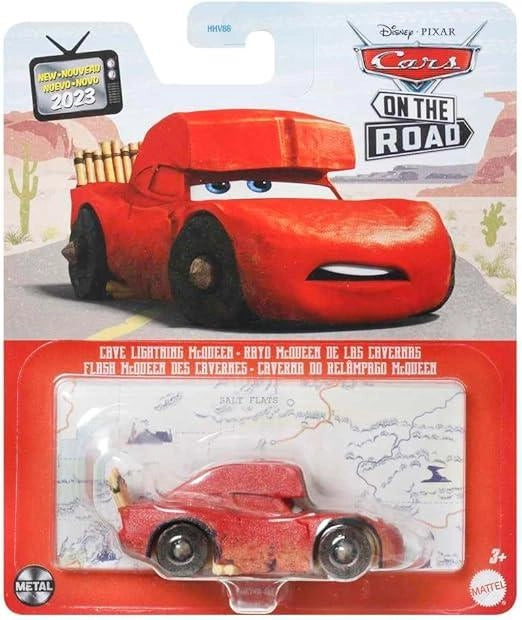 Disney Cars,Saetta McQueen Preistorico,Veicolo in metallo,1:55,Mattel,Eta 3+