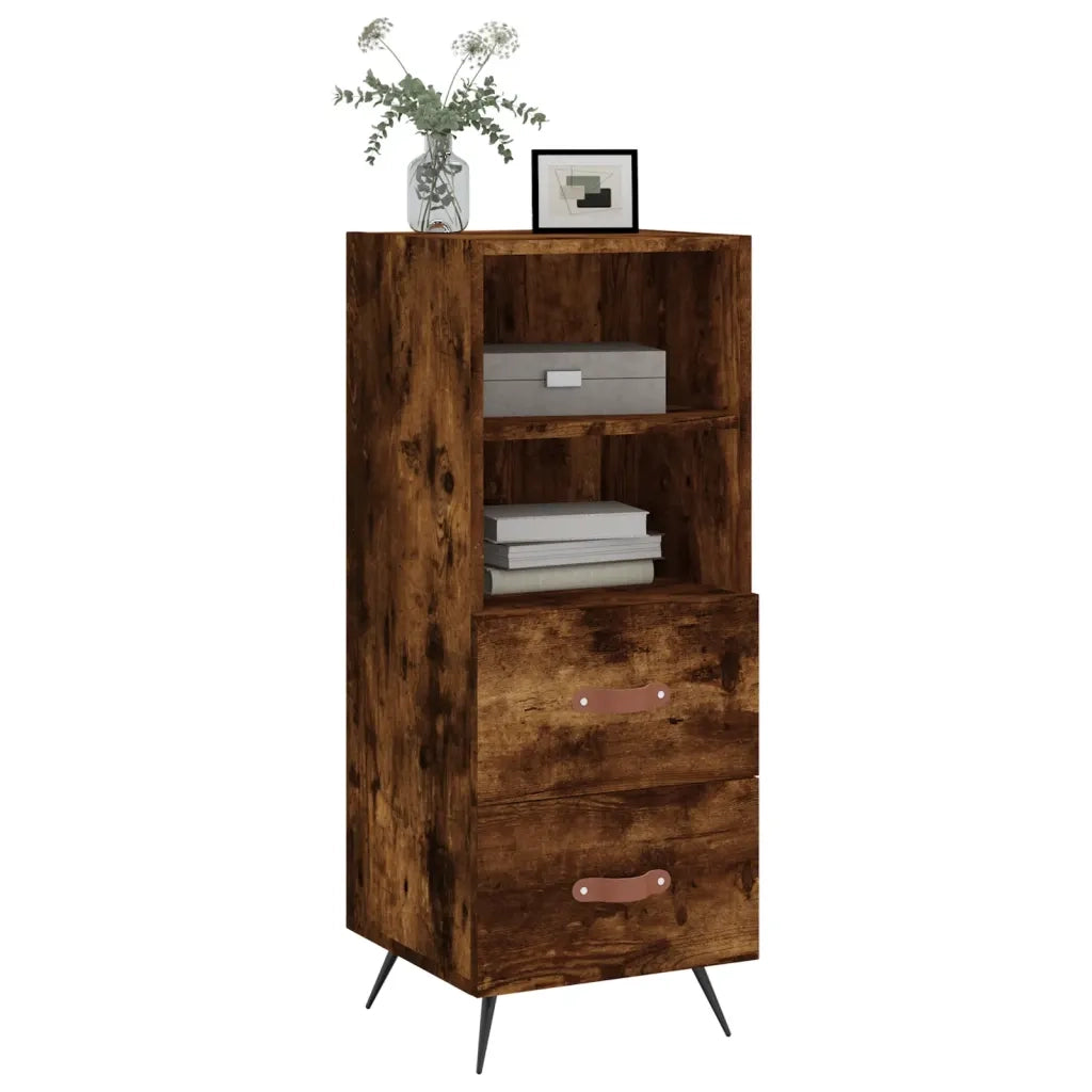 Credenza Rovere Fumo 34,5x34x90 cm in Legno Multistratocod mxl 81414