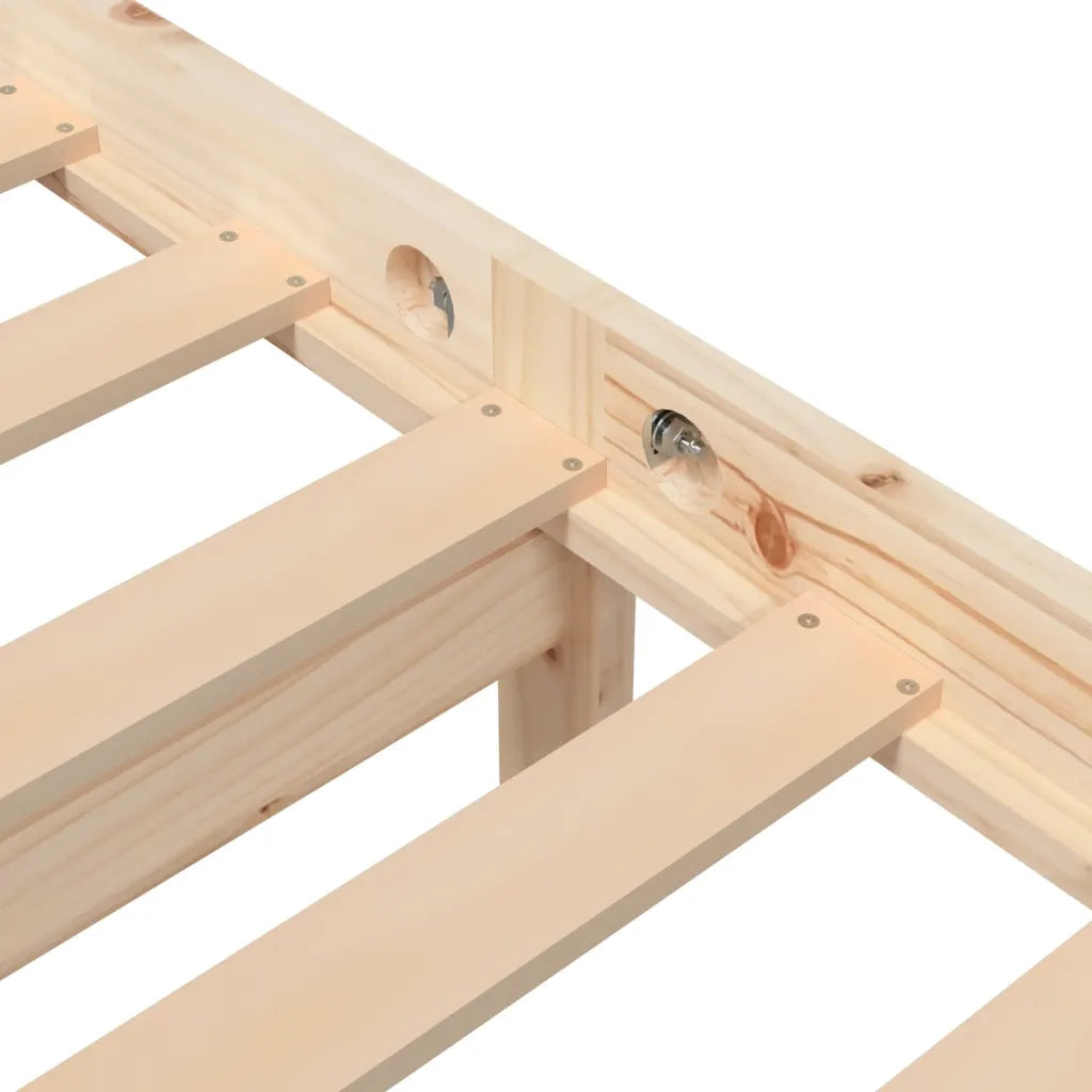 Giroletto-Struttura Letto in Legno Massello di Pino 100x200 cm 301533