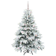 Albero di Natale | Decorazioni natalizie artificiale con 150 LED Bianco 150 cm PE e PVC