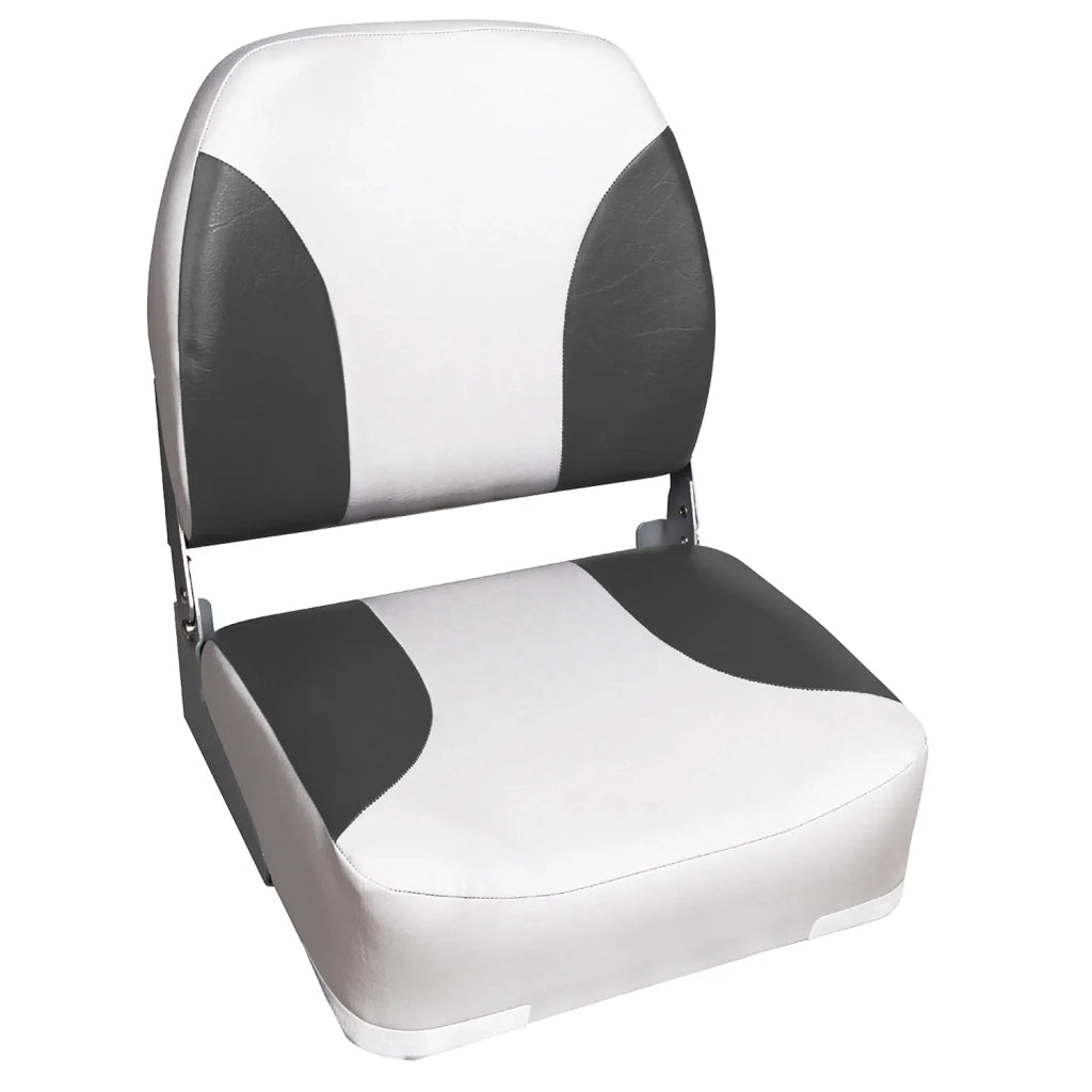 Sedile pilota per barca sintetico metallo e plastica 42x39x51 cm grigio e bianco 03_0008274