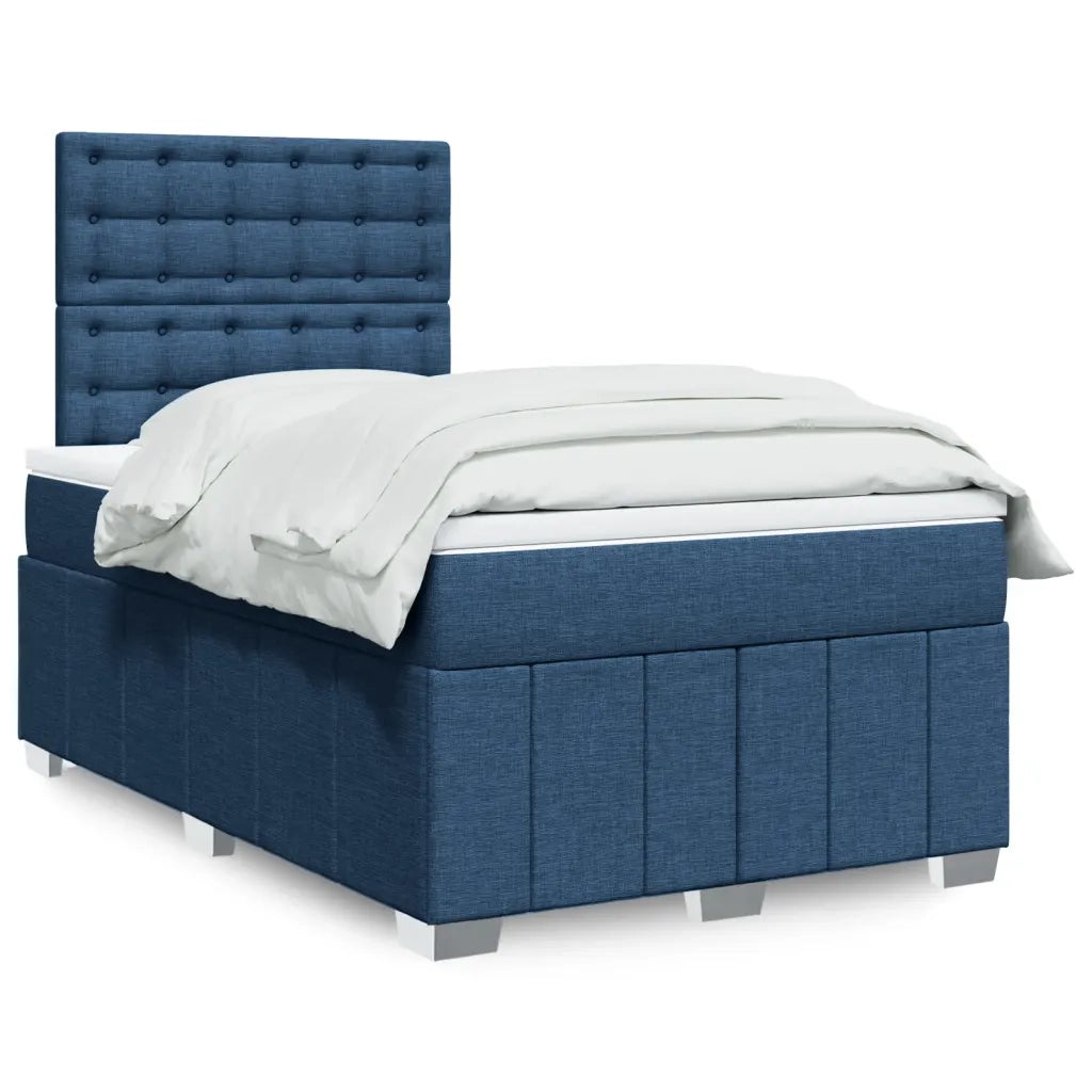 Giroletto a Molle con Materasso Blu 120x200 cm in Tessuto 3291655