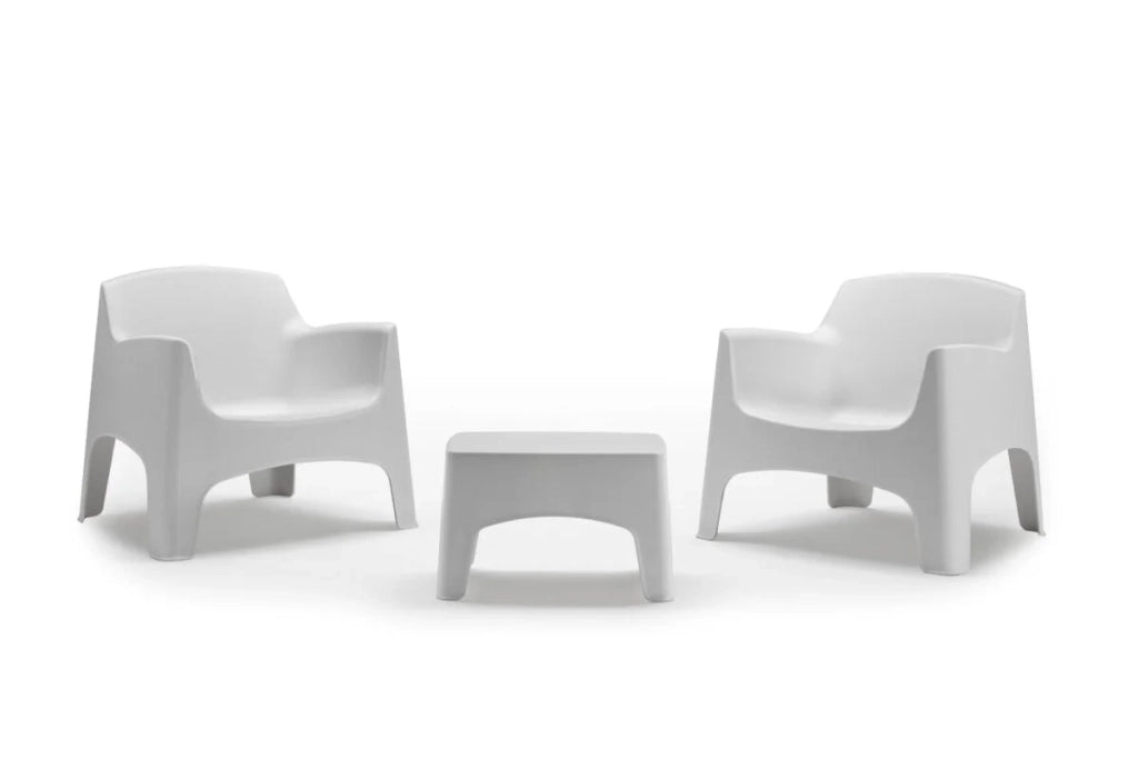 SET DA GIARDINO POLIPROPILENE 'IBIZA TERRACE' bianco  - BICA