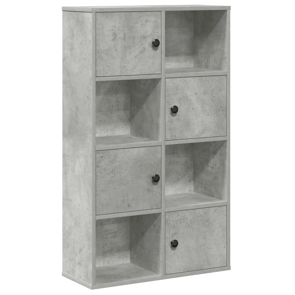 Libreria Grigio Cemento 60x24x101,5 cm in Legno Multistrato 860394