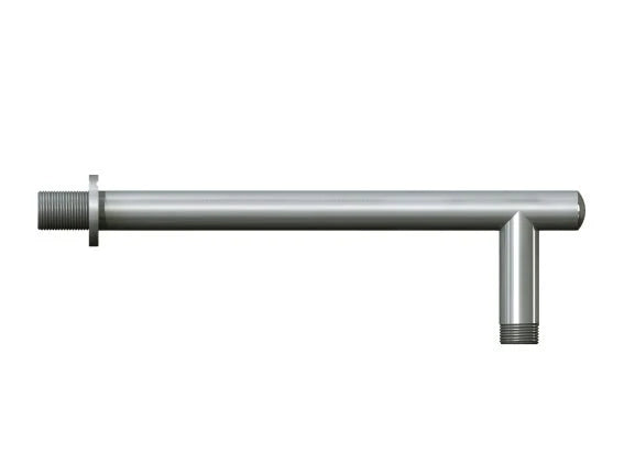 Braccio doccia da 26 cm in ottone satinato
