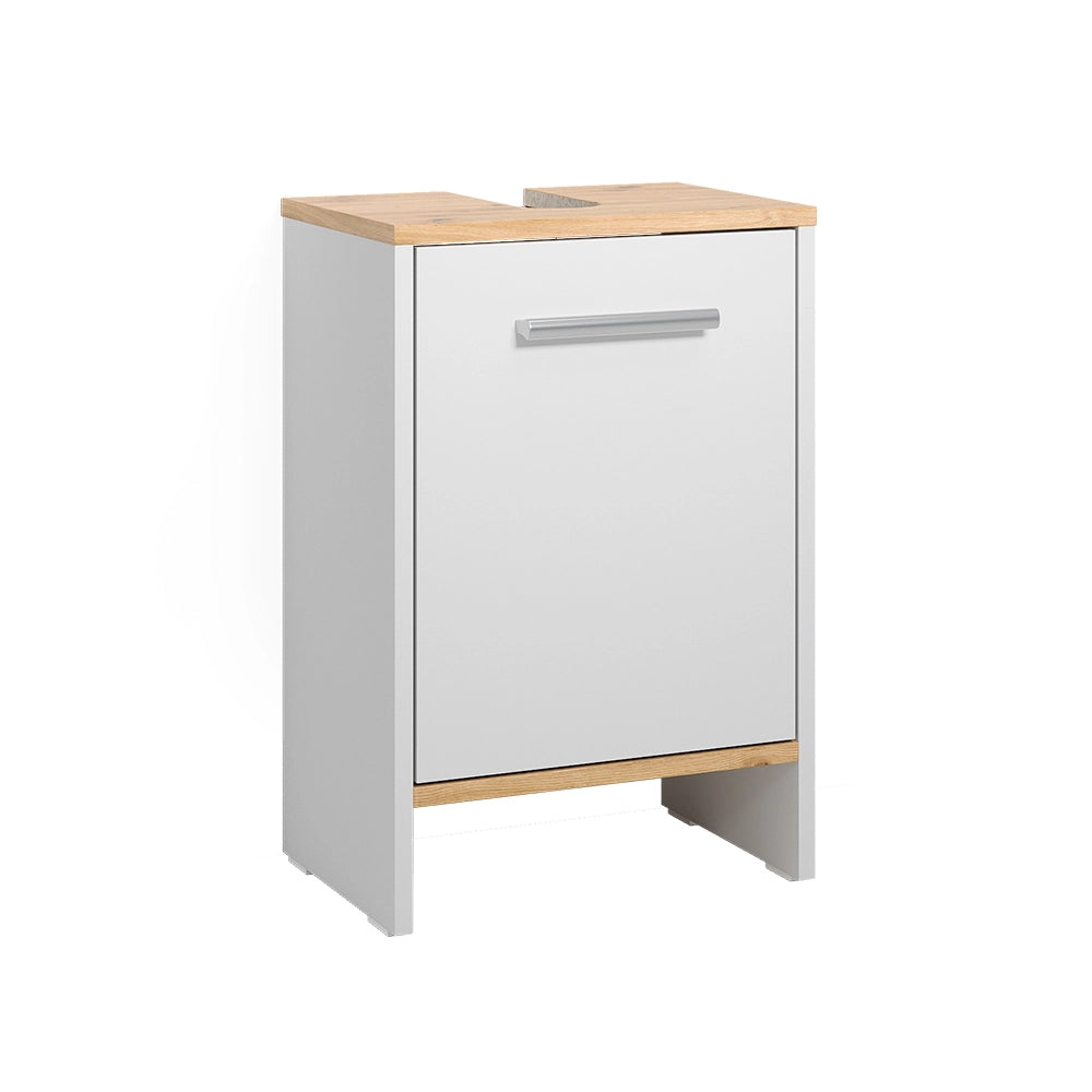 Vicco Mobile sottolavabo per bagno Rovere bianco/dorato 38.2 x 57 cm con la porta