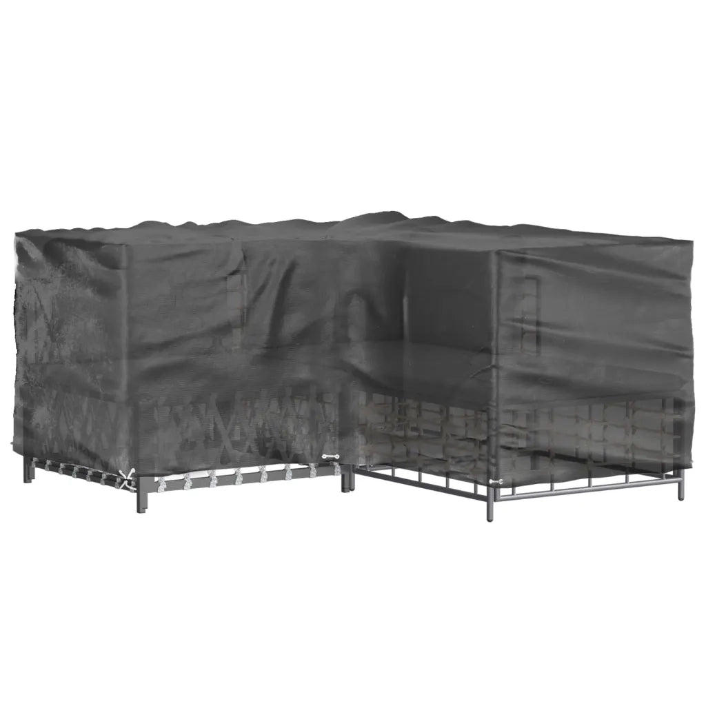 Copertura Mobili da Giardino a L 12 Occhielli 185x185x90 cm