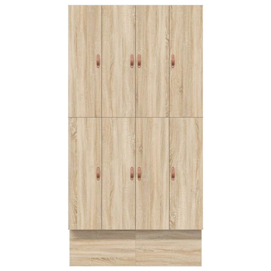 Struttura letto con contenitore Rovere Sonoma 120x200 cm