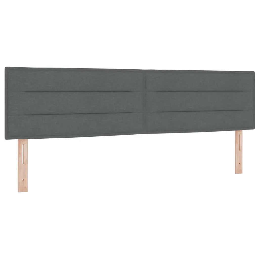 Letto a molle con cuscino Grigio scuro 180 x 200 cm Tessuto 3338938
