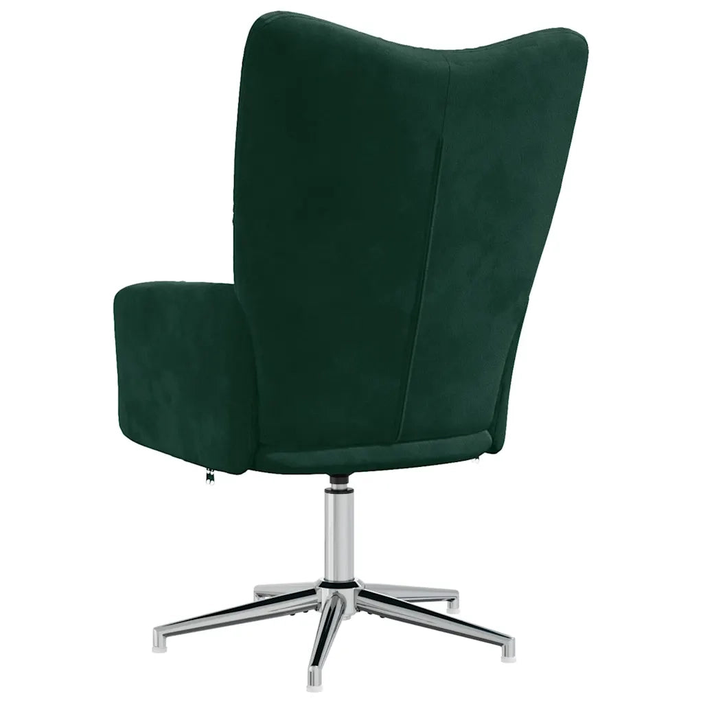 Poltrona Relax | Sedia Relax Verde Scuro in Velluto