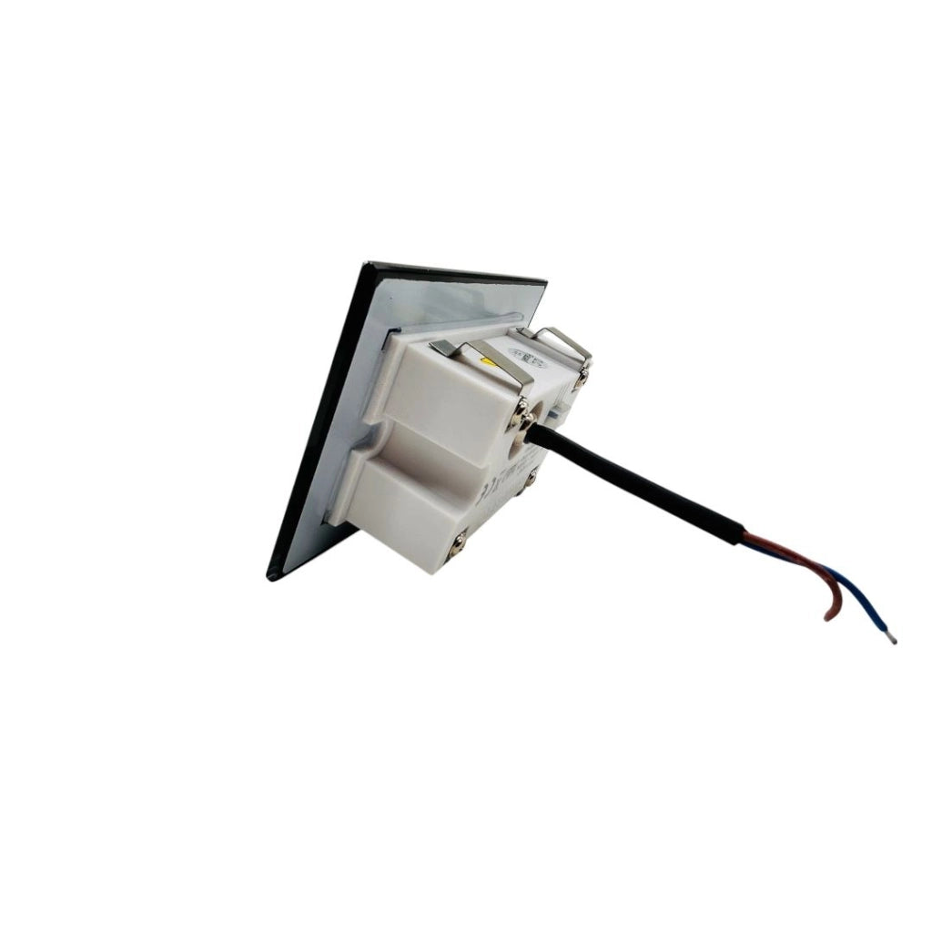 Segnapasso in vetro LED Nero da Incasso 503 IP65 4W CCT 3000K 4000K 6500K Alluminio luce frontale opaco per esterni interni 220V design moderno
