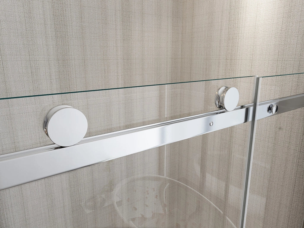 Porta Parete Doccia 110 cm 1 Anta Scorrevole in Cristallo Trasparente 8mm H190 Cristal