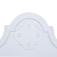 Pilozza lavabo bianca serie romantica cemento calcestruzzo 90 x 50 x h.28 cm