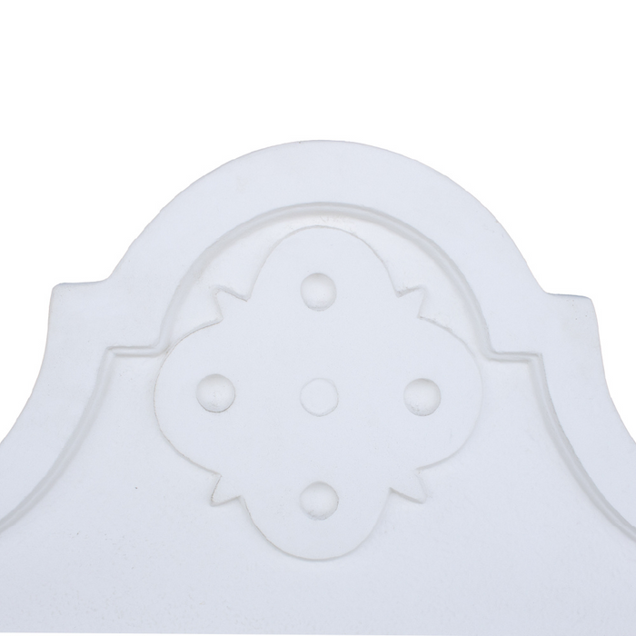 Pilozza lavabo bianca serie romantica cemento calcestruzzo 90 x 50 x h.28 cm