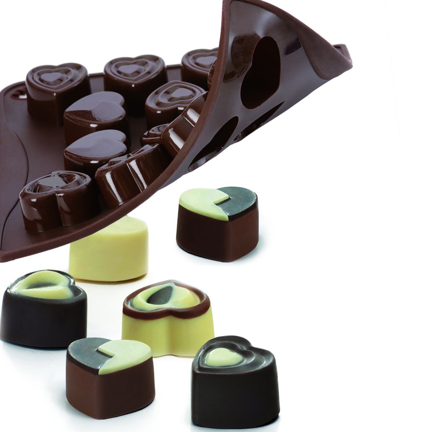 Choco ice in love, stampo per cioccolatini a forma di cuore