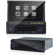 Trade Shop - Autoradio Dvd Stereo 1 Din Display Scomparsa 7.5 Radio Mp3 Aux Usb Sd Av -