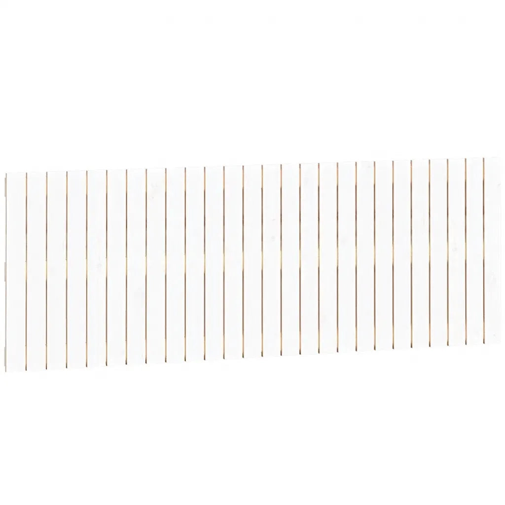 Testiera da Parete-Testata del letto Bianca 166x3x60 cm in Legno Massello di Pino