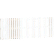 Testiera da Parete-Testata del letto Bianca 166x3x60 cm in Legno Massello di Pino