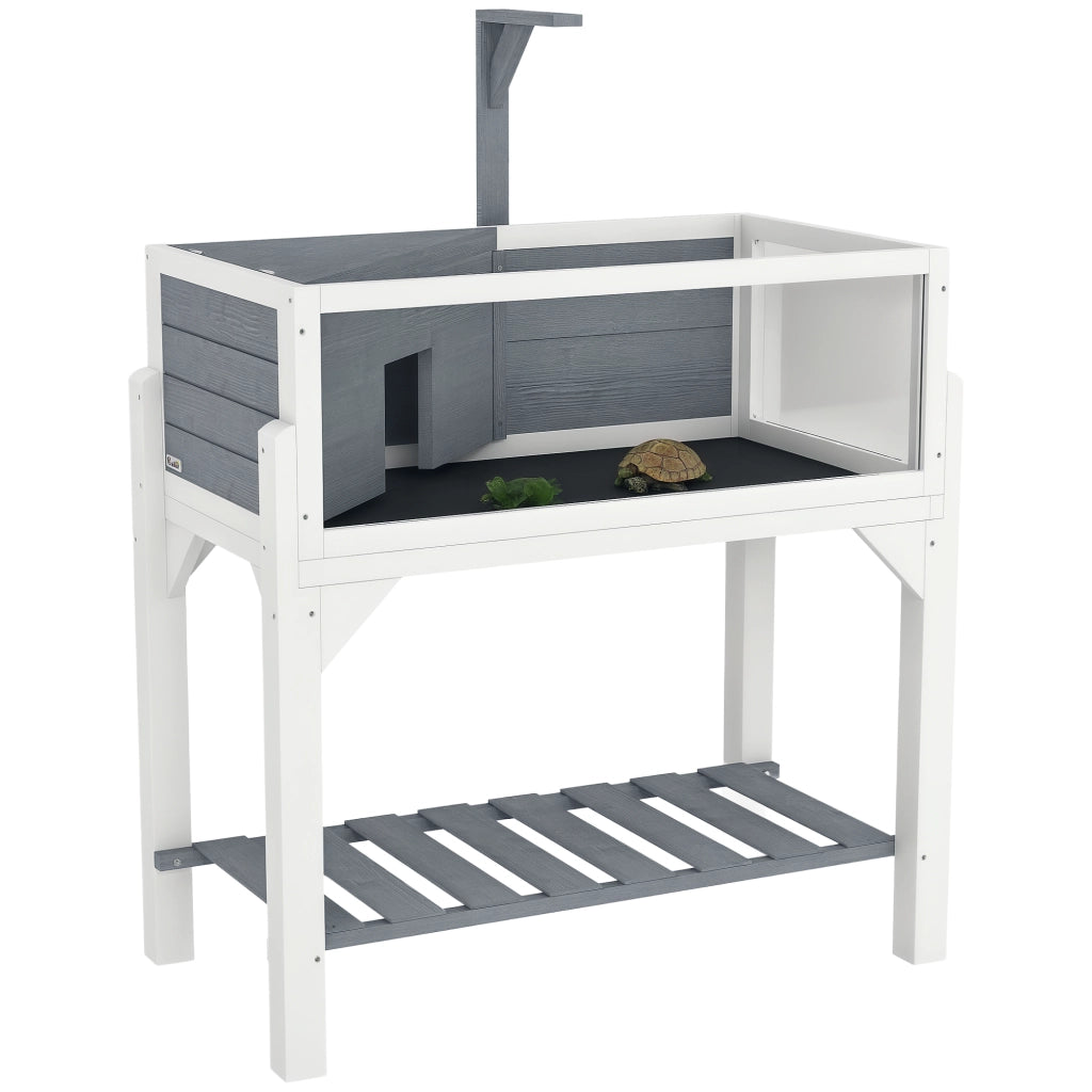 Terrario per Tartarughe ¨C zephmum ¨C Grigio 84.5x47.5x90 cm