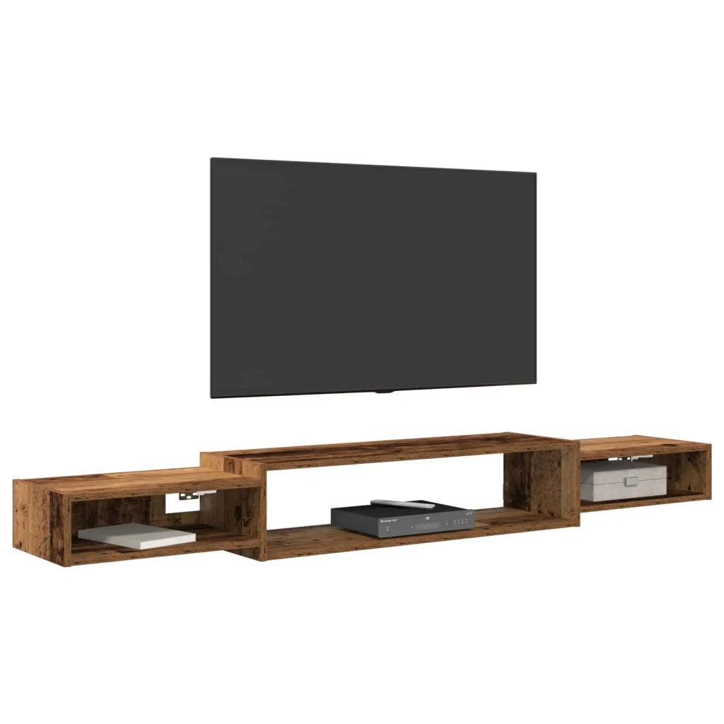 Mobile TV da Parete A parete Legno antico 180 x 28 x 21 cm