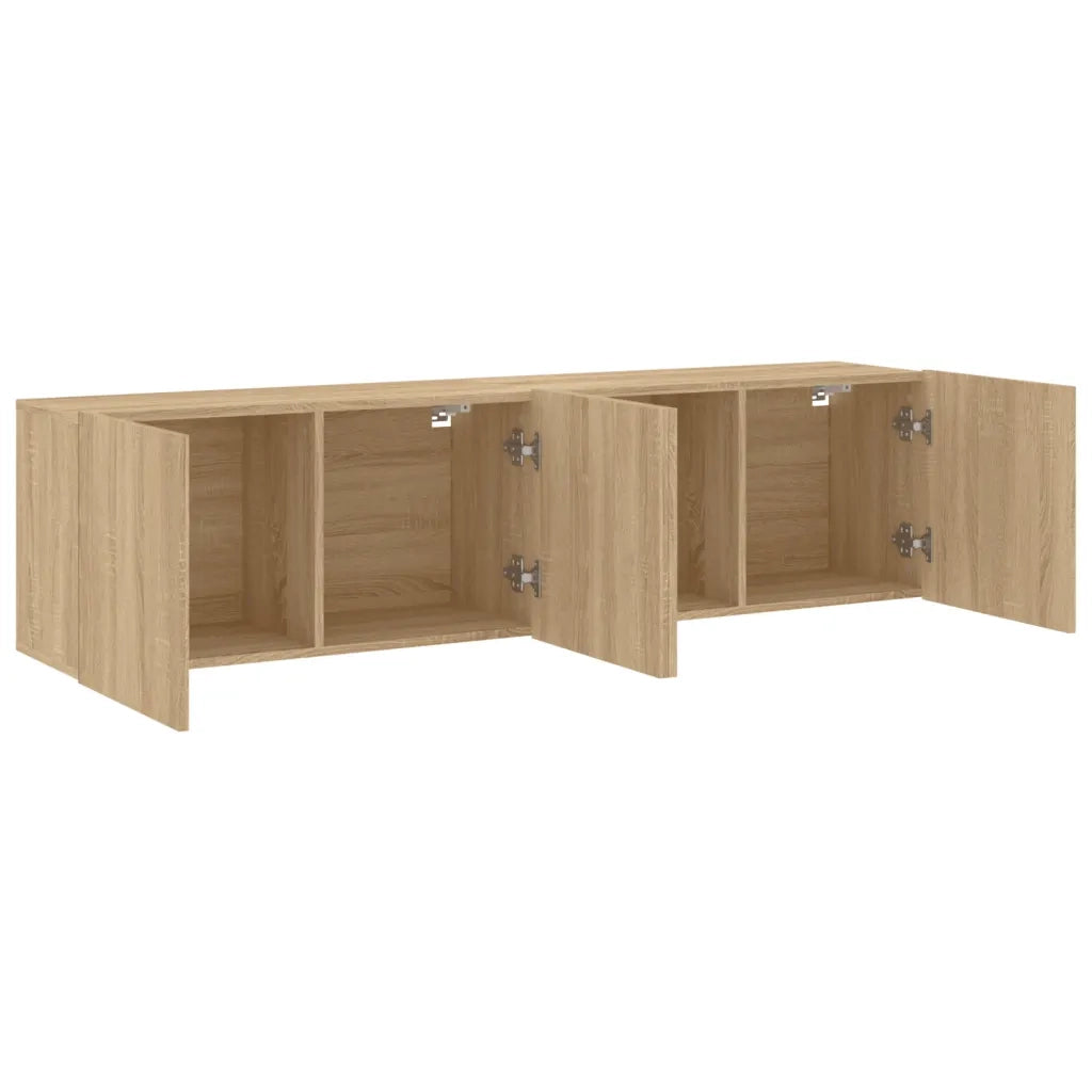 Mobili TV a Parete 2pz | Armadietto TV | Mobile Porta TV Rovere Sonoma 80x30x41 cm