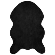 Tappeto del soggiorno | Tappeto antiscivolo in sintetica di coniglio OLITE Nero