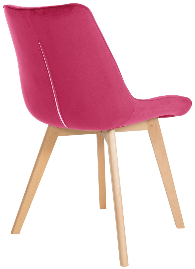Sedia Brook Velvet rosso