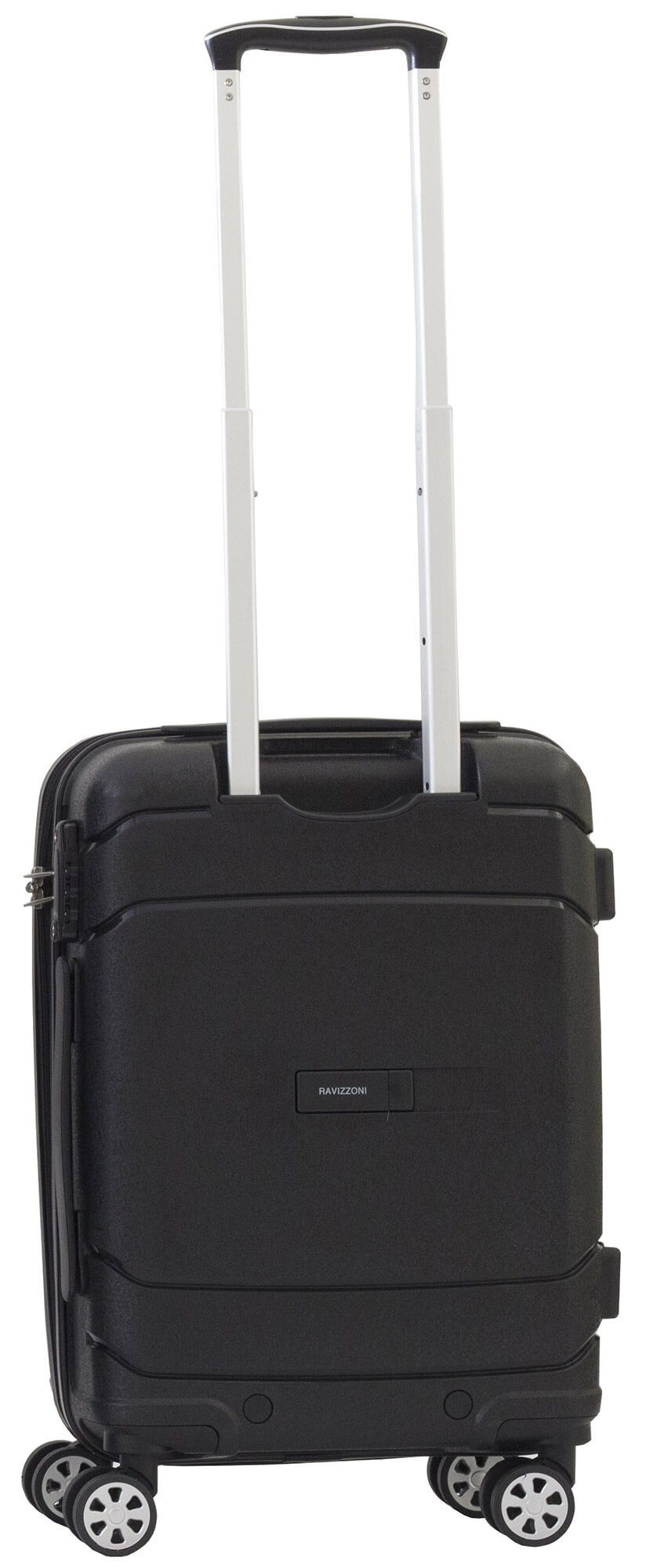 Trolley Valigia Bagaglio a Mano Rigida in Polipropilene 4 Ruote TSA Ravizzoni Cuba Libre Nera