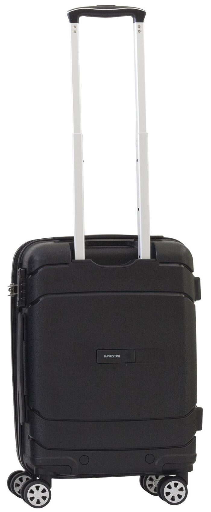 Trolley Valigia Bagaglio a Mano Rigida in Polipropilene 4 Ruote TSA Ravizzoni Cuba Libre Nera