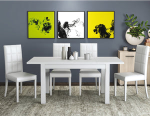 kit tavolo firenze 70x110/150 bianco frassino cod:ferx.96922