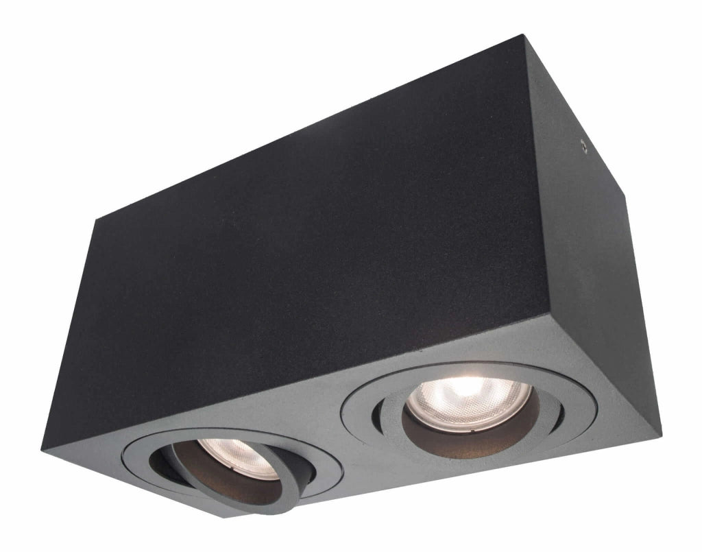 Faretto plafone Lyon 2xGU10 nero Light Prestige LP-5881/2SM