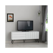 Mobile porta Tv con due ante a ribalta Piccadilly 139x36x57 colore bianco