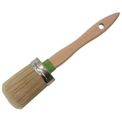 PENNELLO OVALINO MANICO PLASTICA VUOTO 100 ITR - SETOLA BIONDA n°XMM 14X57- 12 pezzi