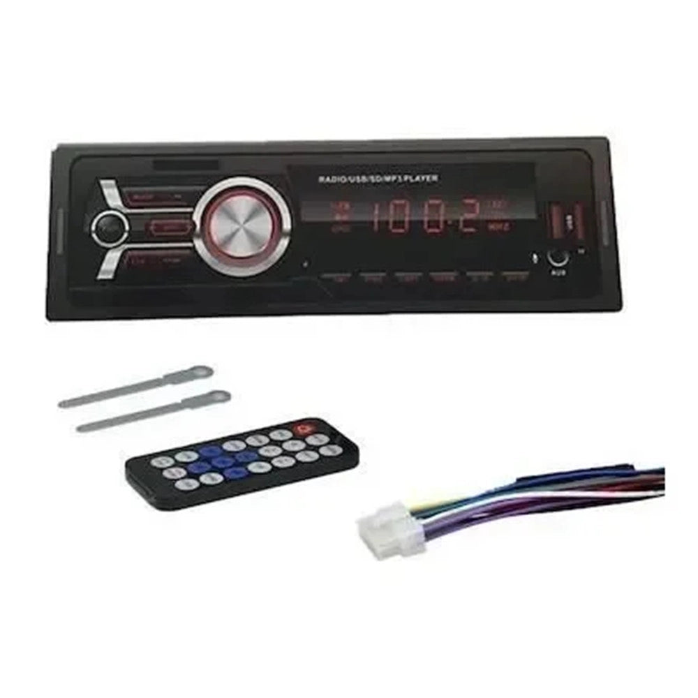 Trade Shop - Autoradio Sistema Audio Universale Auto 4x50w 1din Lettore Mp3 Bluetooth Usb Aux 6784bt -