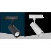 Trade Shop - Faretto Led 30 W Binario Track Trifase Faro Luce 4000k Ip20 Nero Bianco Pt4-30w -