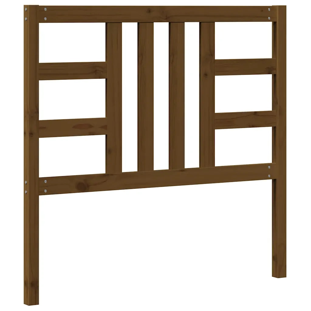 Testiera per Letto Ambra 106x4x100 cm in Legno Massello di Pino