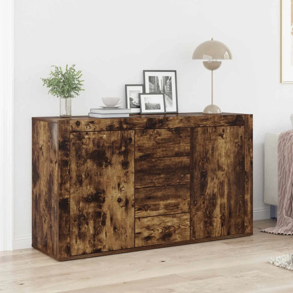 Credenza Rovere fumé 120 x 36 x 69 cm Legno multistrato 3333860