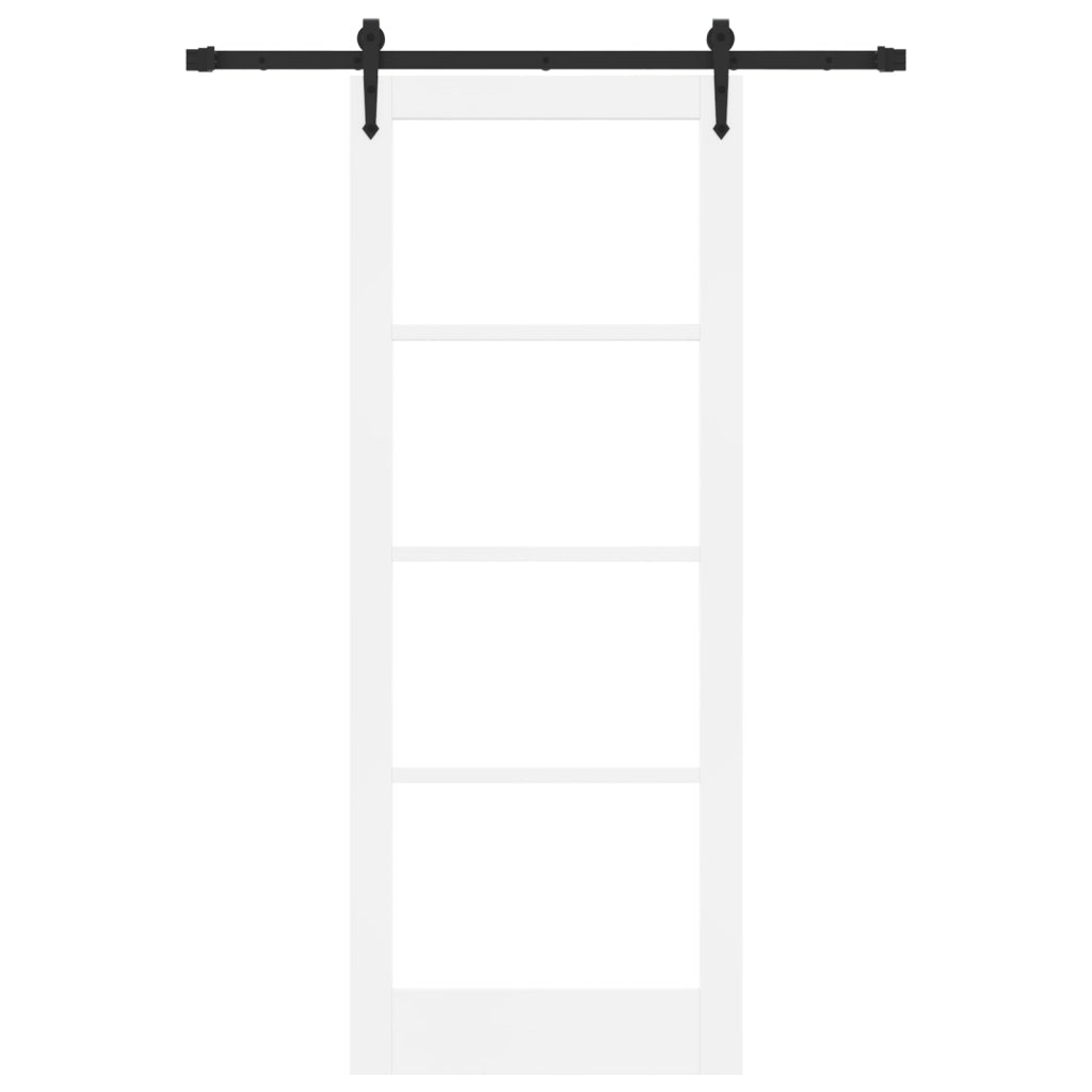Porta Scorrevole con Set di Accessori 'ORKDAL'Bianca 83x211 cm