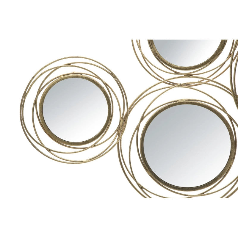 Pannello/specchio Gold Round cm 124,5x4x53,5