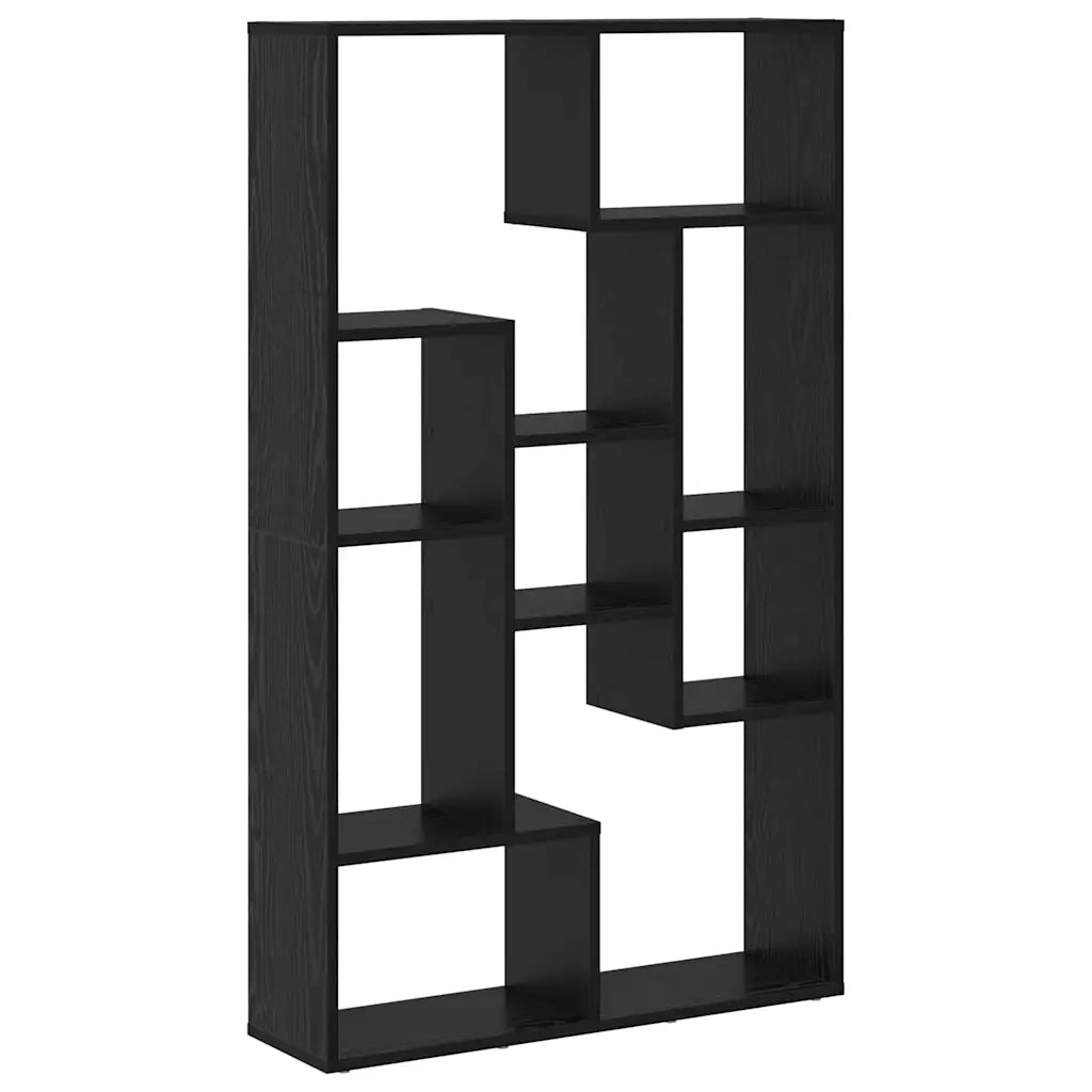 Armadio per Libri 8 livelli 72 x 20 x 120,5 cm Rovere Nero 869255