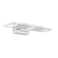 Applique Moderna Cabus Acciaio Cromo 3 Luci Led Integrato 4,5W