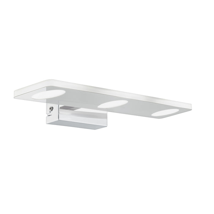 Applique Moderna Cabus Acciaio Cromo 3 Luci Led Integrato 4,5W