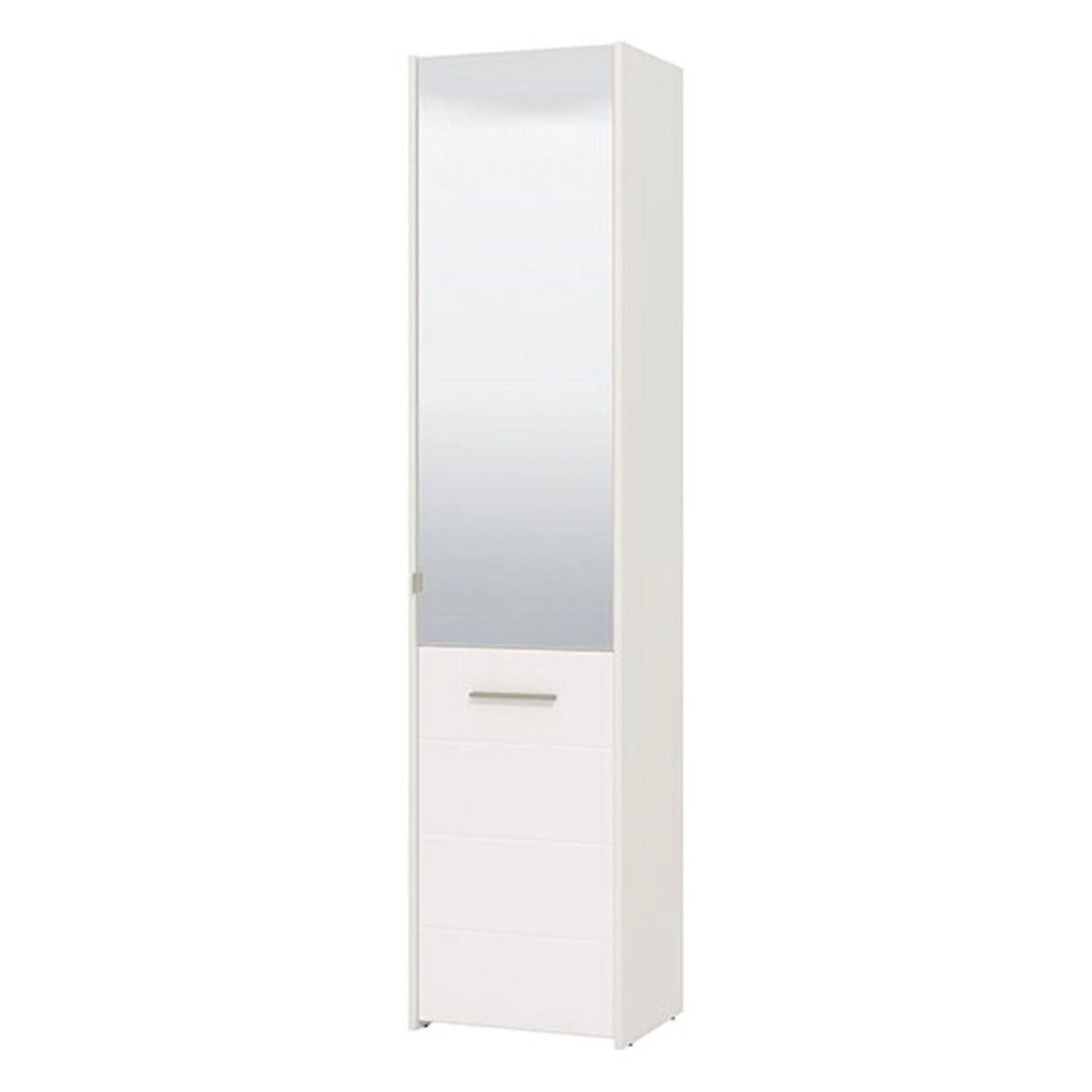 Mobile Portascarpe Scido, Scarpiera 8 Ripiani, 46.5x37.5x199h cm Bianco