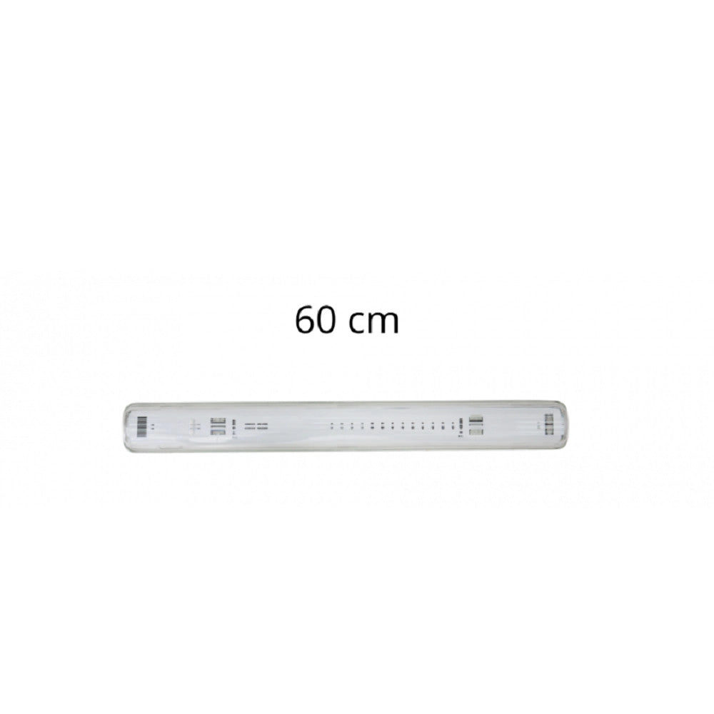 Trade Shop - Plafoniera Stagna 1 Neon Led Tubo T8 G13 60cm 220v Parete Soffitto Ip65 T8-60ss -