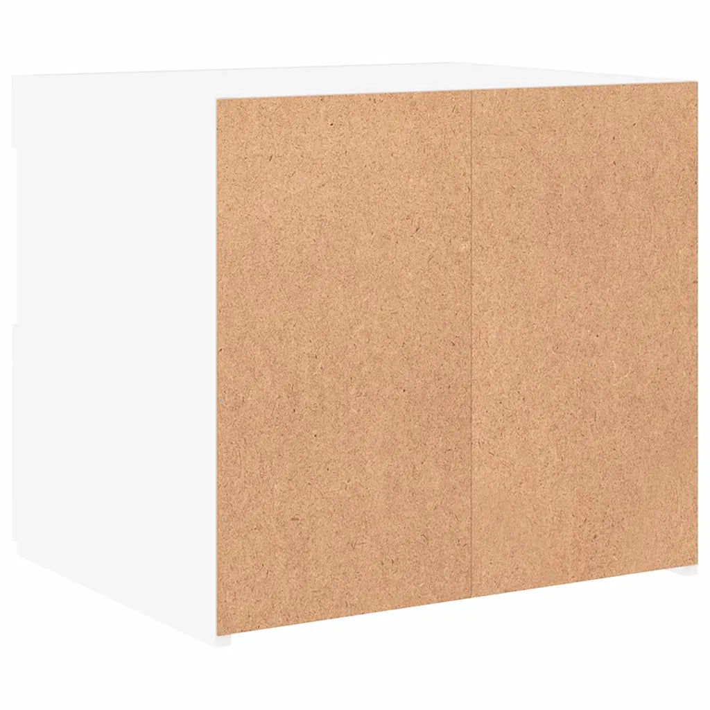 Comodino con Luci LED Bianco 50x40x45 cm 836763