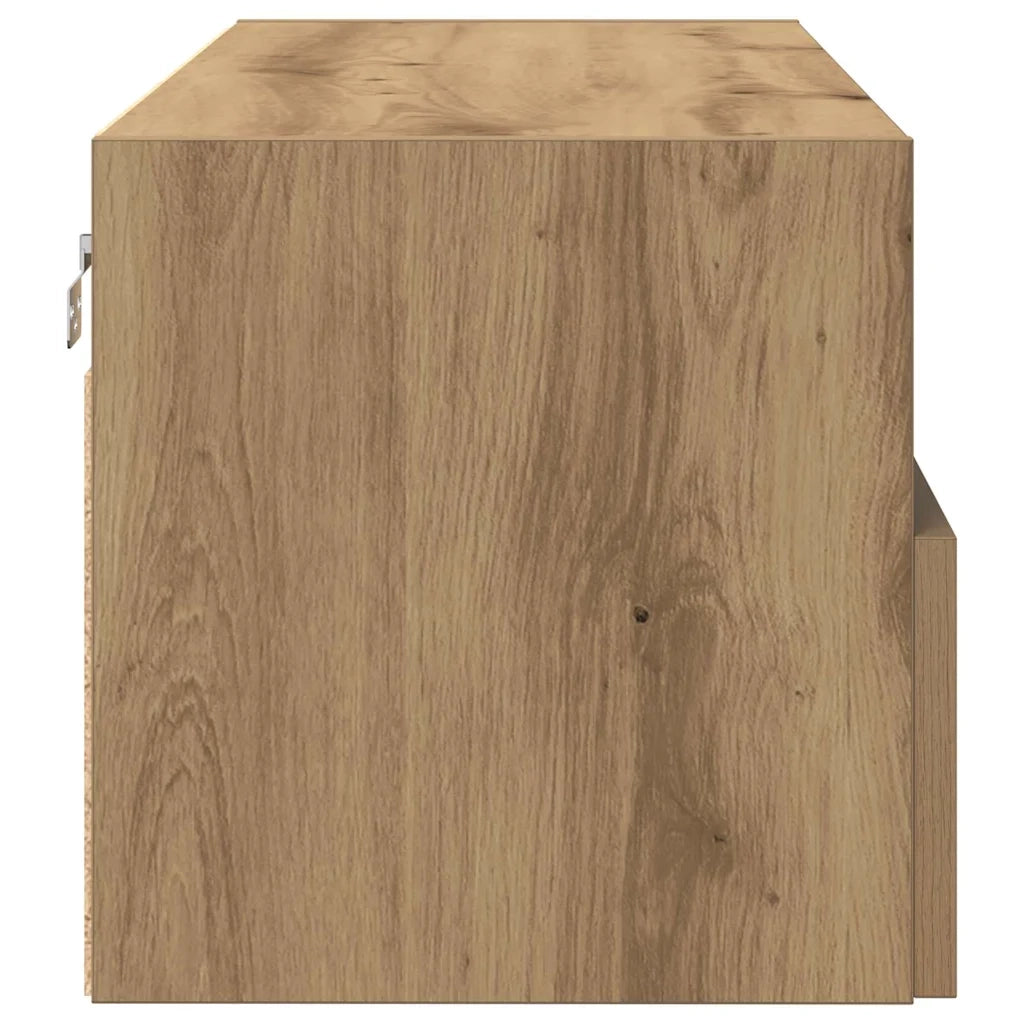 Mobile TV da parete rovere artigianale 100 x 30 x 30 cm 862190