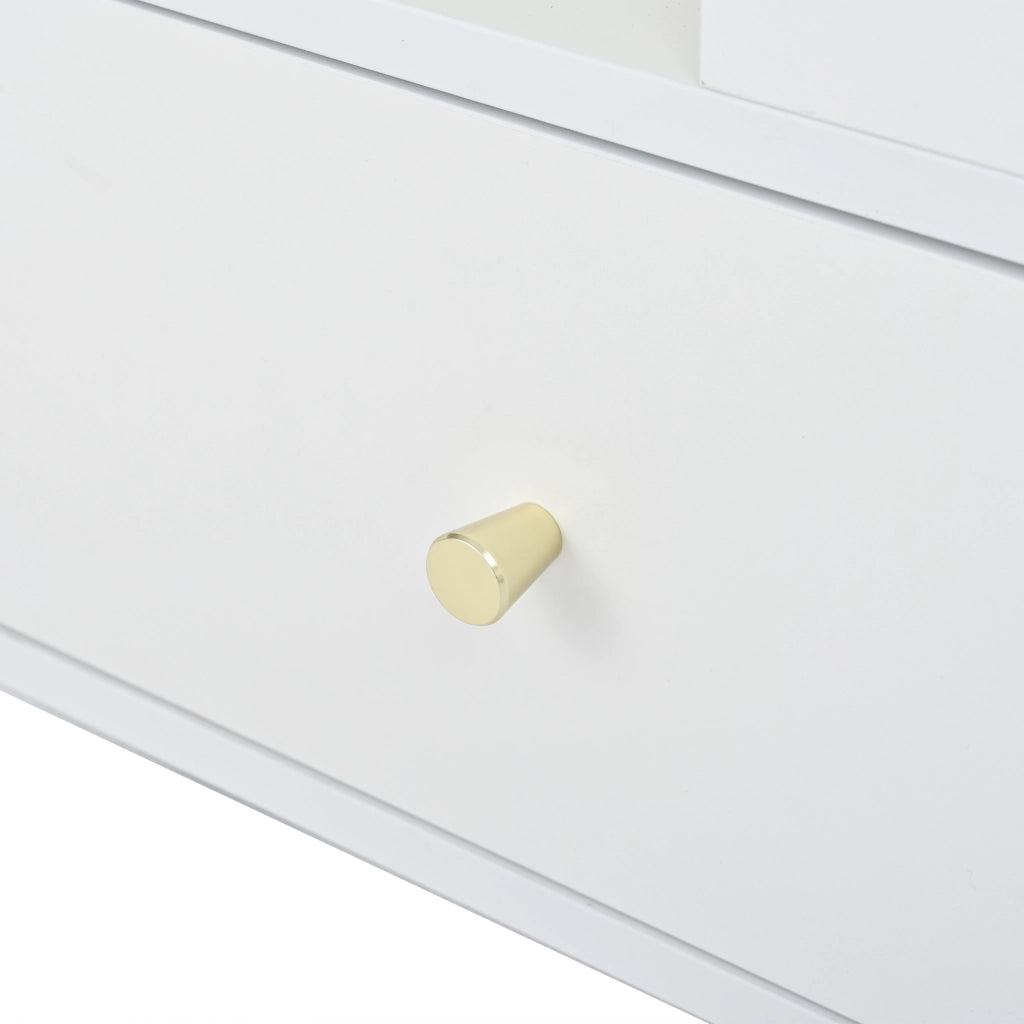 TAVOLO SOFFICE ALZABILE E PIEGHEVOLE 100x50x47,5 cm BIANCO MDF