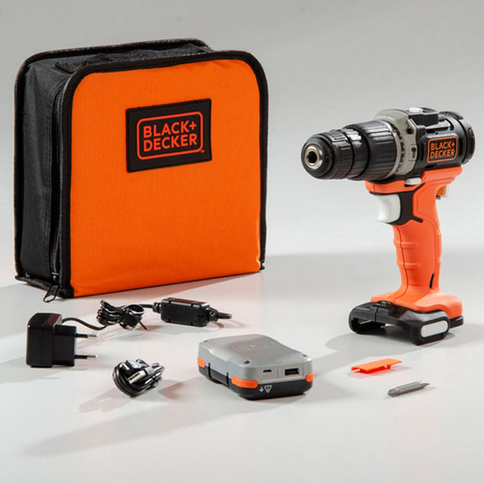 trapano b+d 12vp 1,5 ah bdchd12 s 1 kit cod:ferx.96966